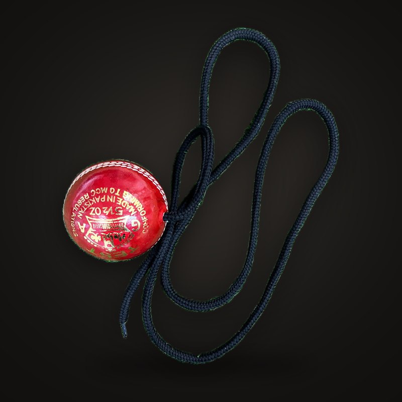 Athic Red Leather Hanging Cricket Ball – Practice with Precision