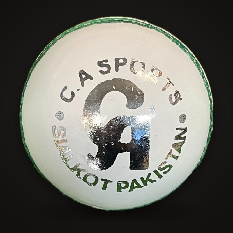 CA Attack White Cricket Ball – 5½ oz | Premium Leather Match Ball