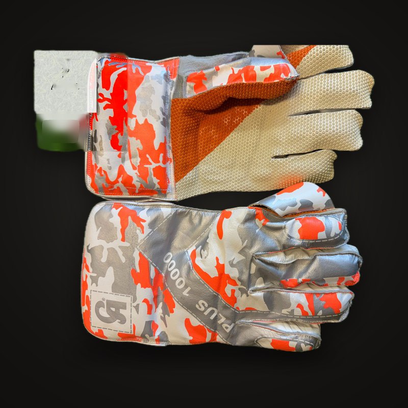 CA Plus 10000 Wicket Keeping Gloves – Camo Edition