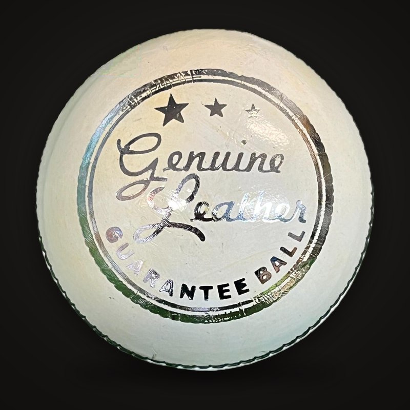 Genuine Leather White Cricket Ball – Match Quality