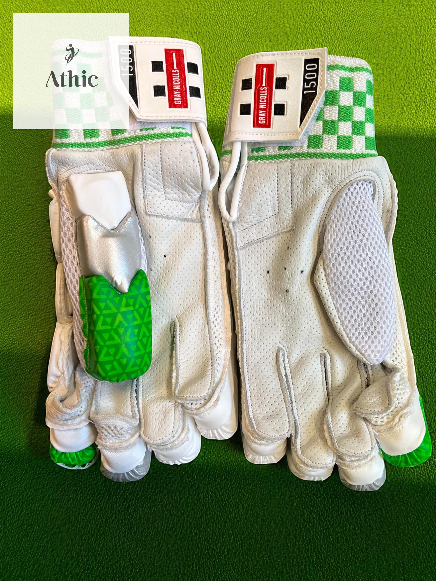 Gray-Nicolls Vapour 1500 Batting Gloves – Green Edition (Athic Exclusive) - Image 3