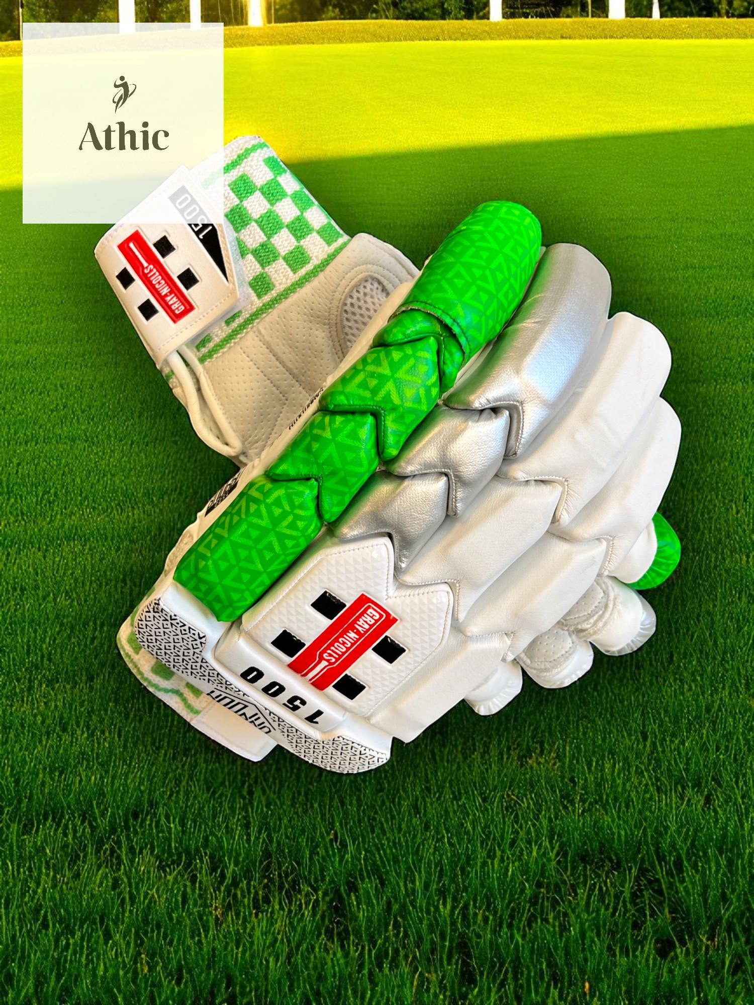 Gray-Nicolls Vapour 1500 Batting Gloves – Green Edition (Athic Exclusive) - Image 4