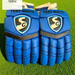 SG Test White Batting Gloves – Blue Edition
