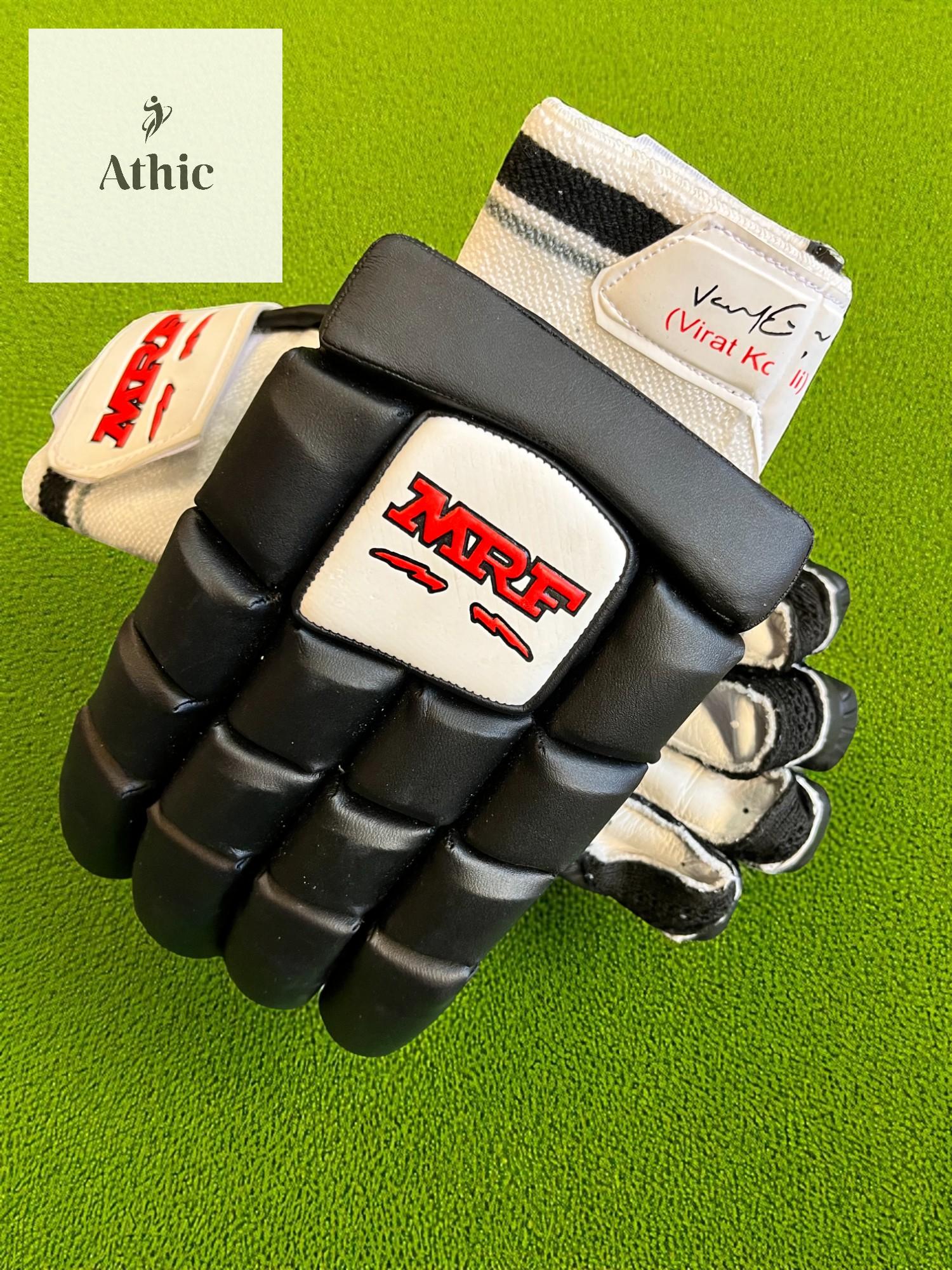 MRF VK18 Batting Gloves – Black Edition (Virat Kohli Signature) - Image 4
