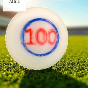 Athic 100g White Plastic Practice Ball – Seam Textured Training Ball