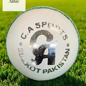 CA Attack White Cricket Ball – 5½ oz | Premium Leather Match Ball