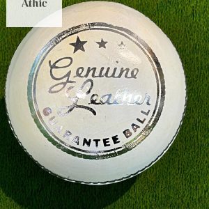 Genuine Leather White Cricket Ball – Match Quality